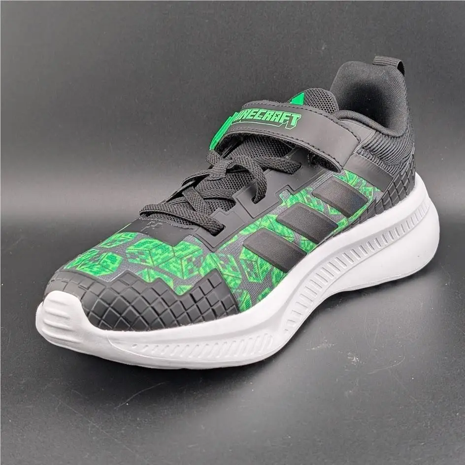 Adidas shoes - adidas Minecraft Fortarun EL C - JR1943 - Black / Green (UPC: 197617604131) 5