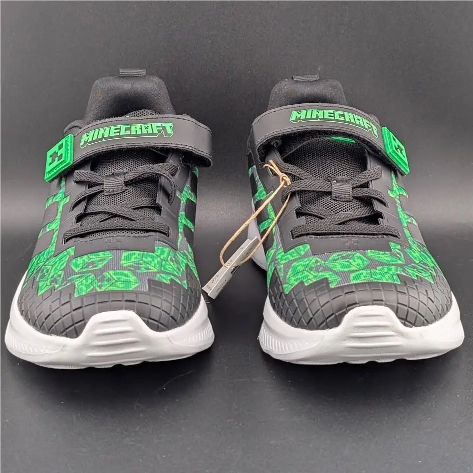Adidas shoes - adidas Minecraft Fortarun EL C - JR1943 - Black / Green (UPC: 197617604131) 7
