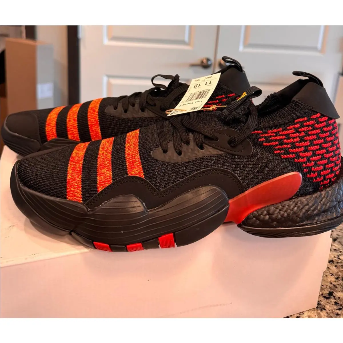 Adidas shoes - adidas Trae Young 2 - Trae Young - HQ0986 - Black, Secondary: Red 0