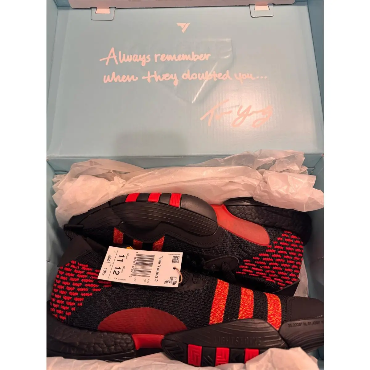 Adidas shoes - adidas Trae Young 2 - Trae Young - HQ0986 - Black, Secondary: Red 1