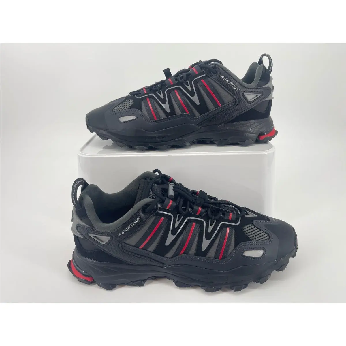 Adidas Hyperturf Adventure 11 Black Carbon Red Trail Sneakers HQ9119