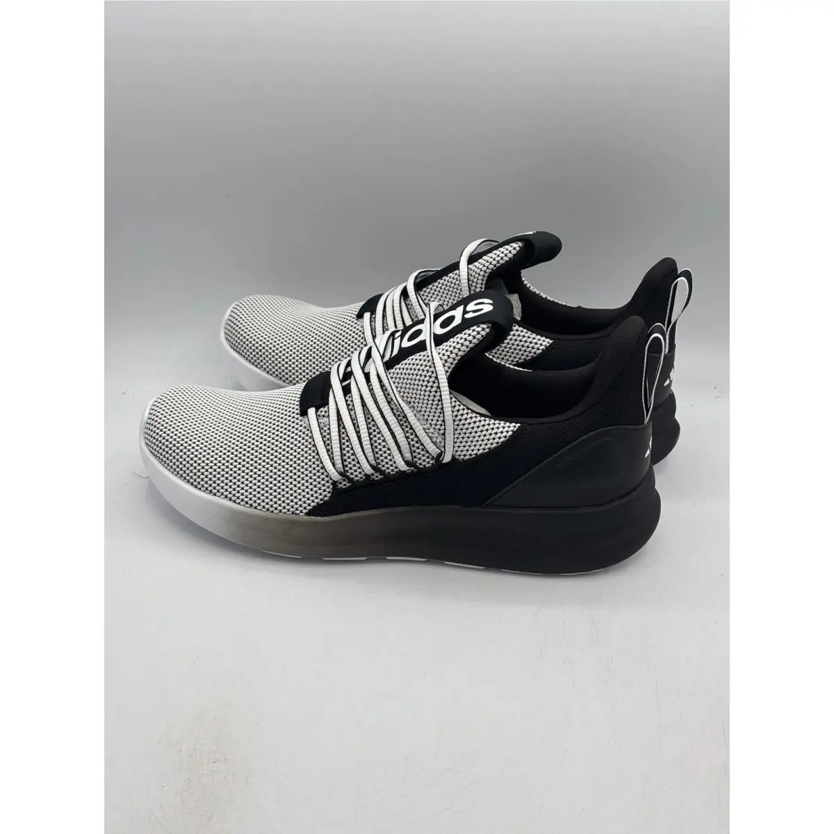 Adidas Lite Racer Adapt 7.0 Shoes Mens Size 9 Black White Lifestyle IE6330