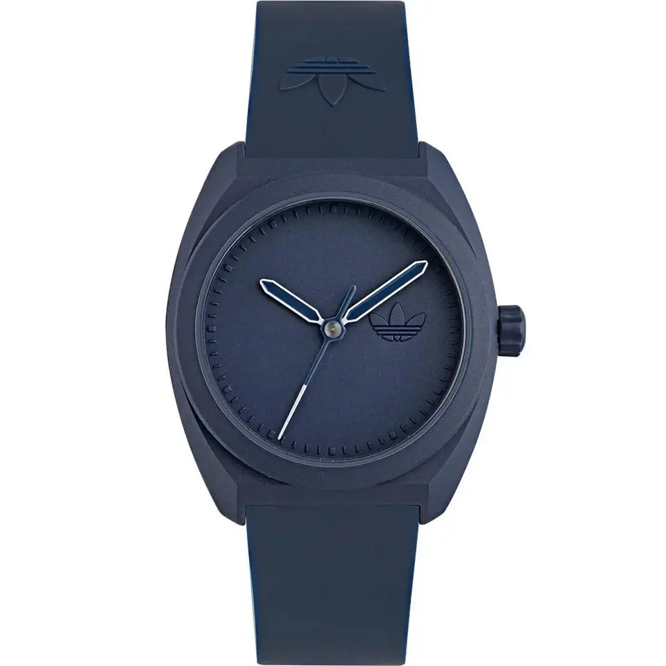 Adidas Unisex Originals Project Three Quartz Watch - AOST24051 - Dial: Blue, Band: Blue, Bezel: Blue
