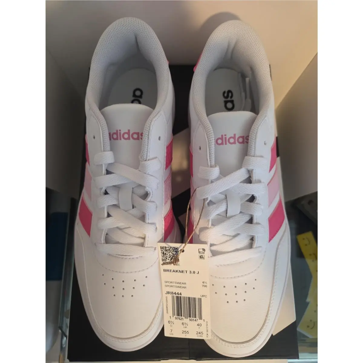 Adidas shoes - Breaknet 3.0 J - Breaknet - JR8444 - White, Pink 0
