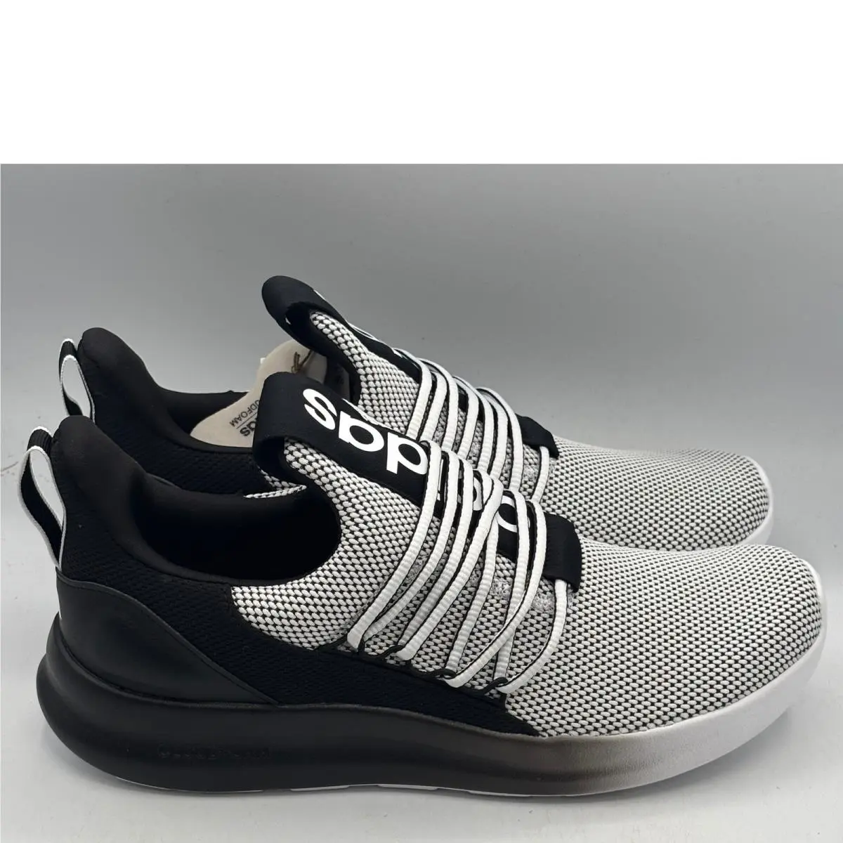 Adidas Lite Racer Adapt 7.0 Shoes Mens Size 10.5 Black White Running IE6330