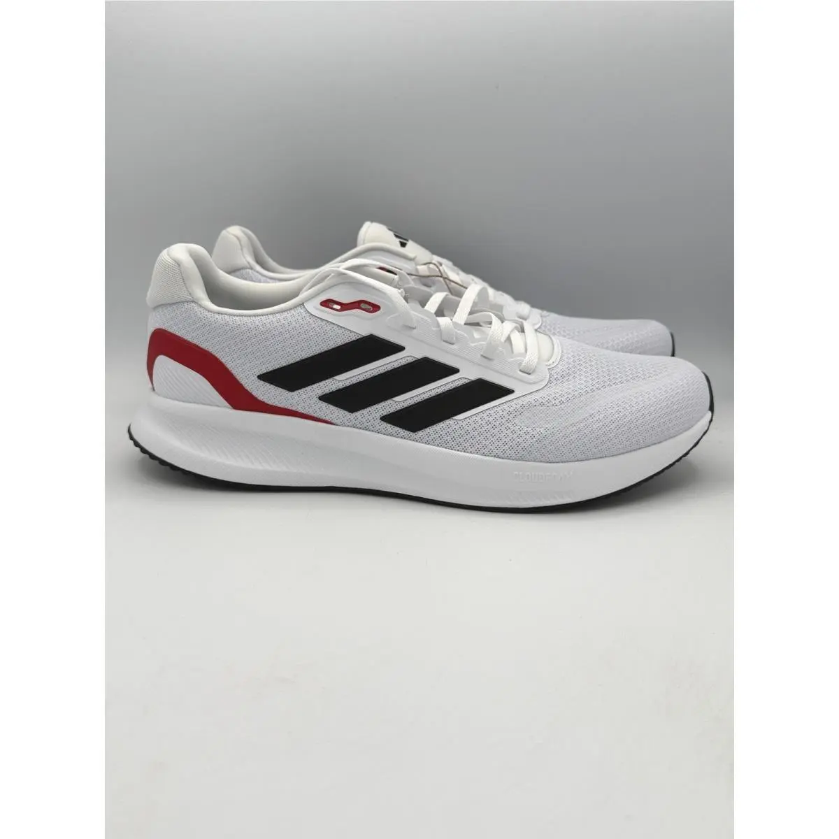 Adidas Runfalcon 5 Shoes Mens 10 White Black Red Running IE8818