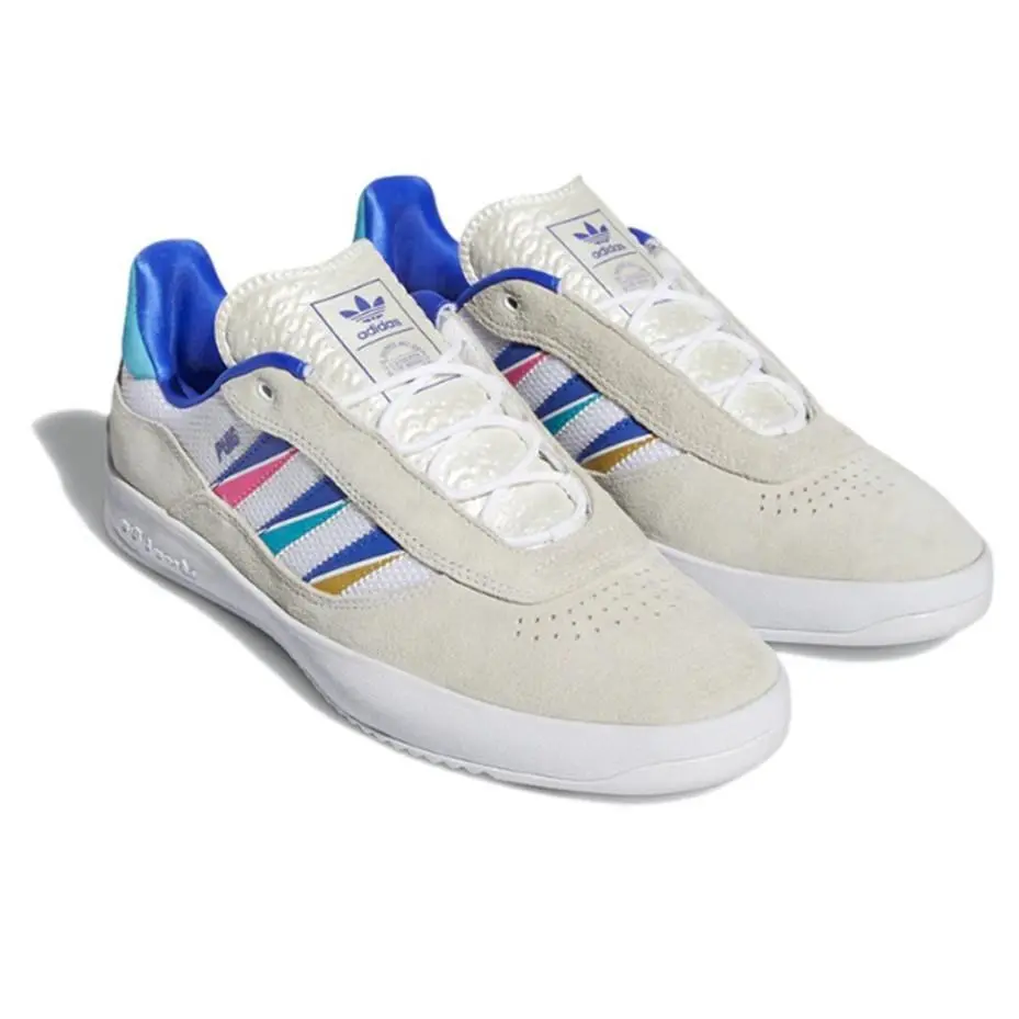 Adidas Originals Puig Skateboard Shoes Suede Cloud White Cyan 1 GZ2766 Men 8 - Multicolor