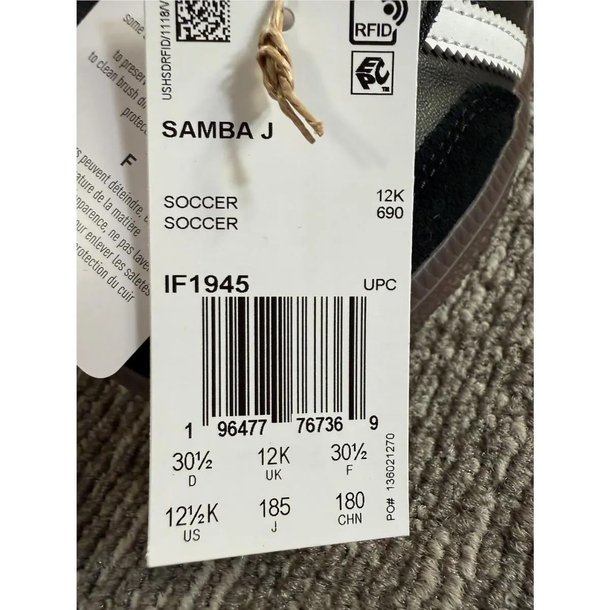 Adidas shoes - adidas Samba J - Samba - Black 2
