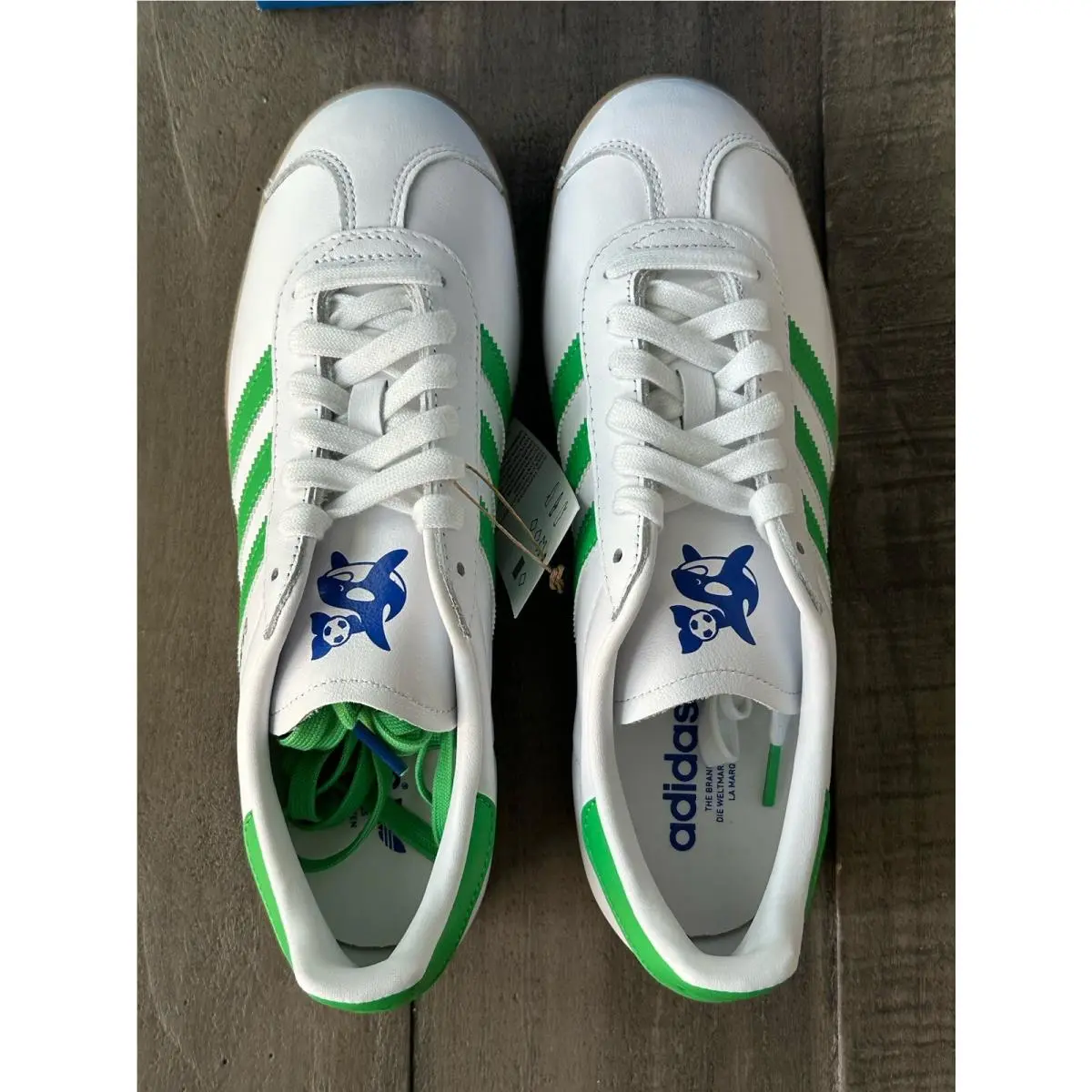 Adidas shoes - adidas Gazelle - Gazelle - IG6434 - Footwear White Semi Solar Slime Gum (UPC: 0196473632746) 10