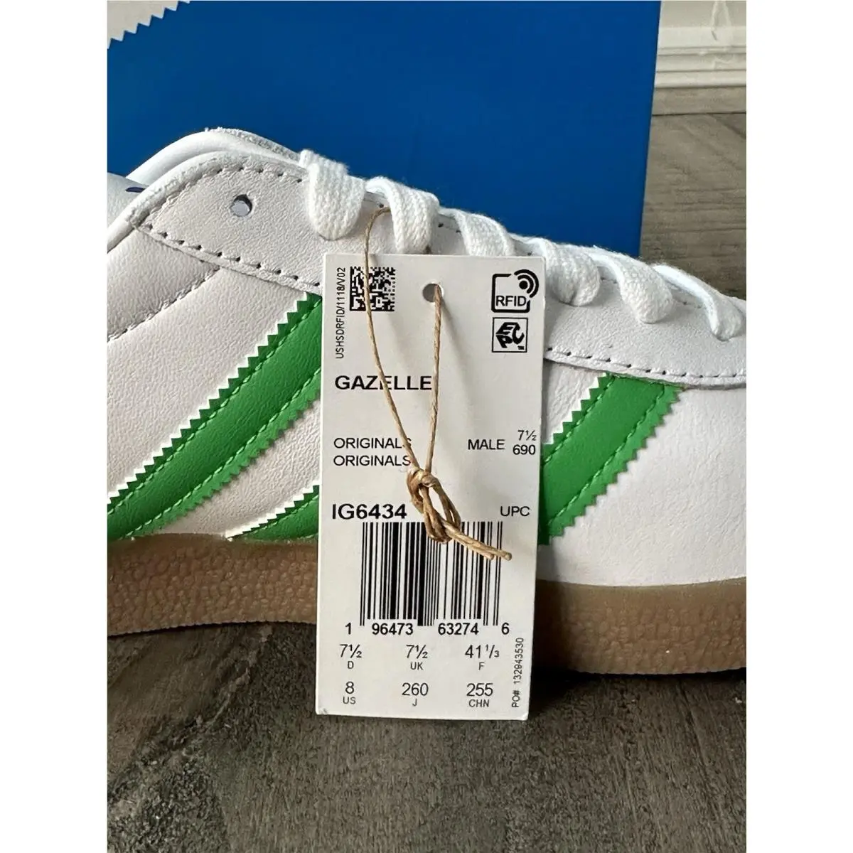 Adidas shoes - adidas Gazelle - Gazelle - IG6434 - Footwear White Semi Solar Slime Gum (UPC: 0196473632746) 14