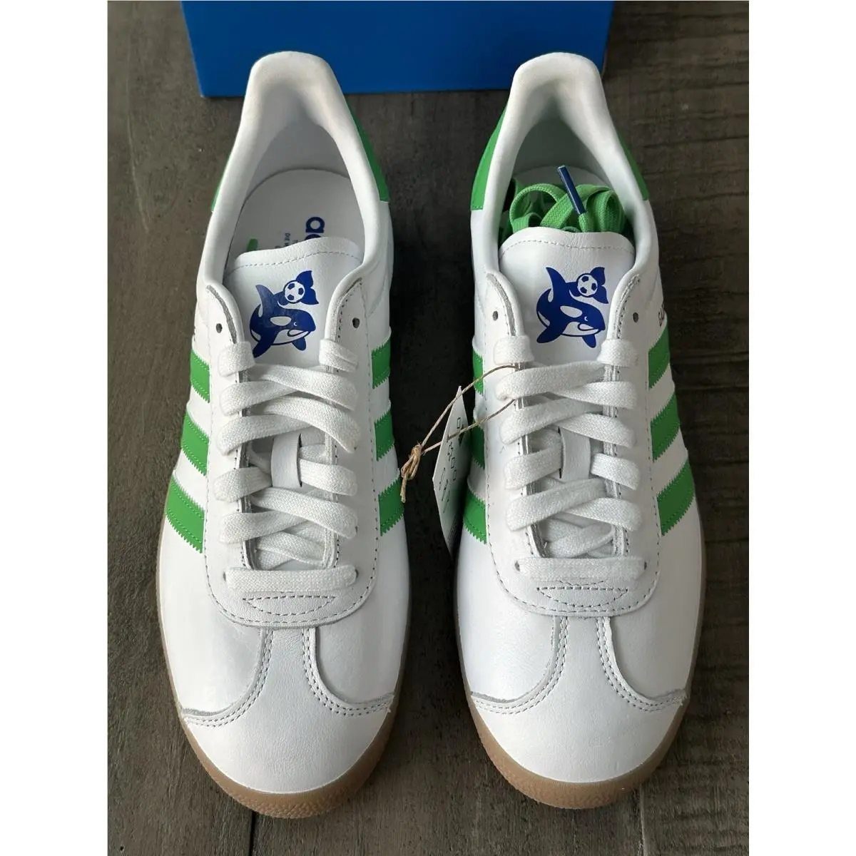 Adidas shoes - adidas Gazelle - Gazelle - IG6434 - Footwear White Semi Solar Slime Gum (UPC: 0196473632746) 3