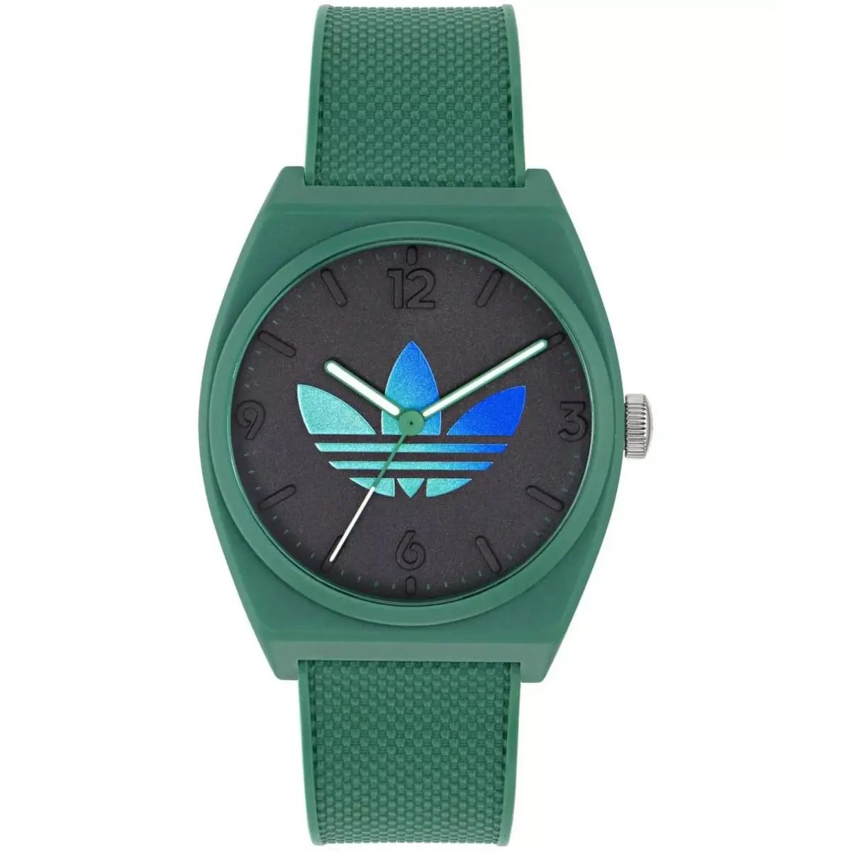 Adidas Unisex Project Two Grfx Quartz Watch - AOST24552 - Dial: Green, Band: Green, Bezel: Green