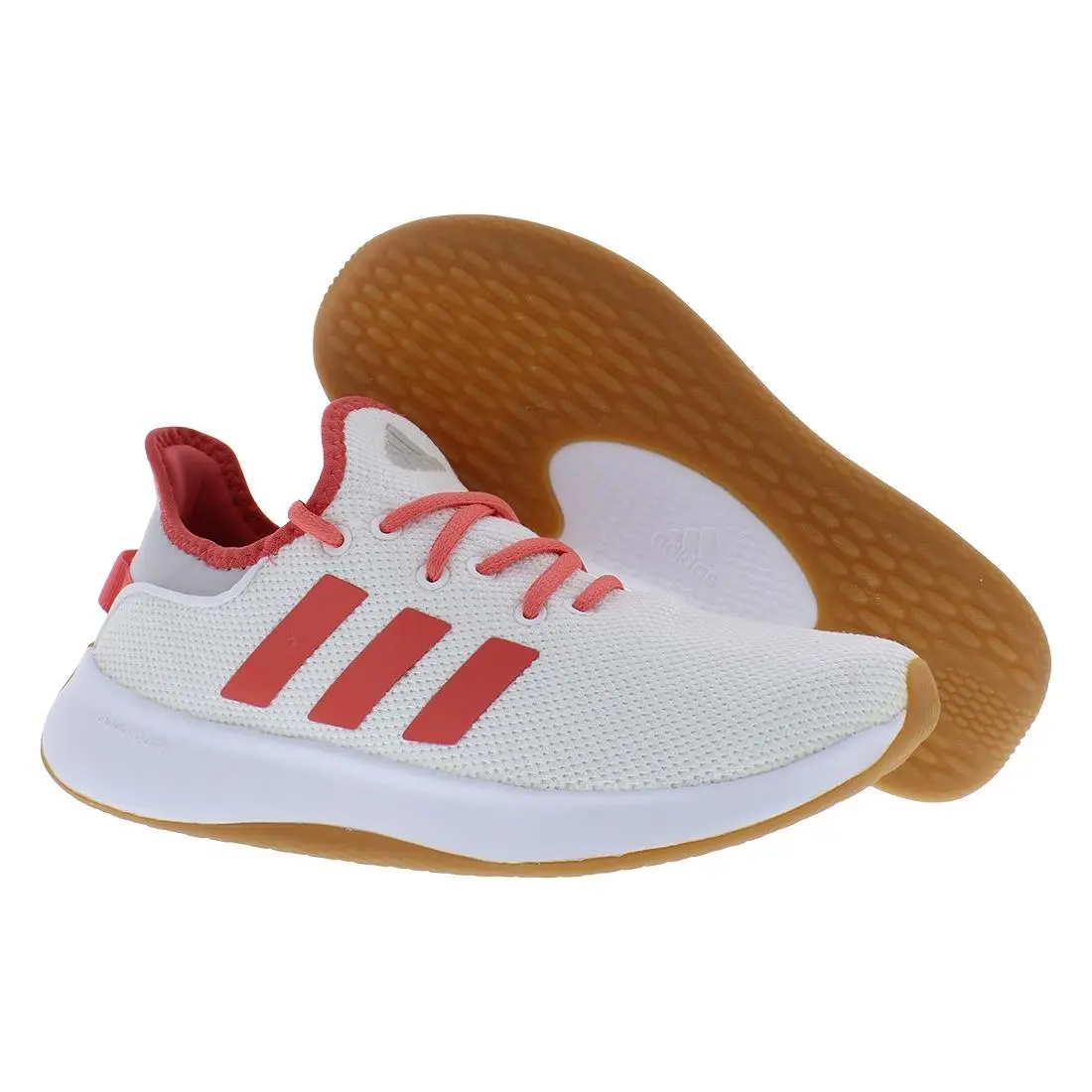 Adidas Cloudfoam Pure Womens Shoes Size 7.5 Color: White/preloved Scarlet/grey