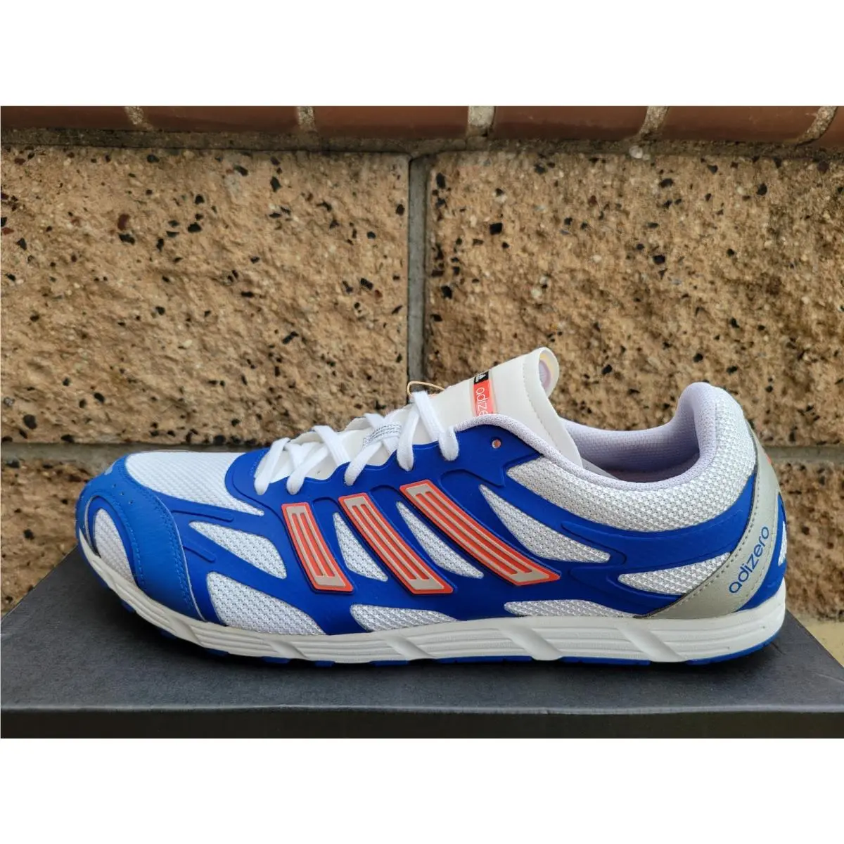 Adidas Adizero PR Shoes Men`s Size 13 Collegiate Royal Bright Red White JQ0026