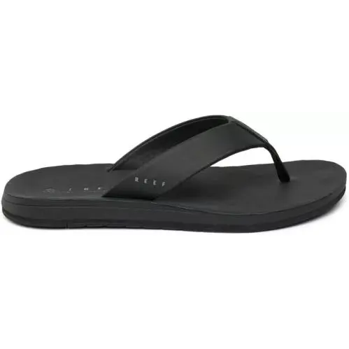 Men`s  Ojai Classic Premium Leather Flip Flop Sandal CJ6247 Black by Reef