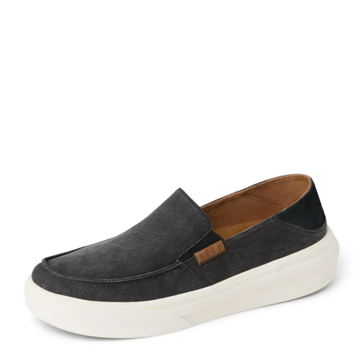 Men`s Reef Swellsole Pacific Slip-on CJ9372 Black Canvas - Black