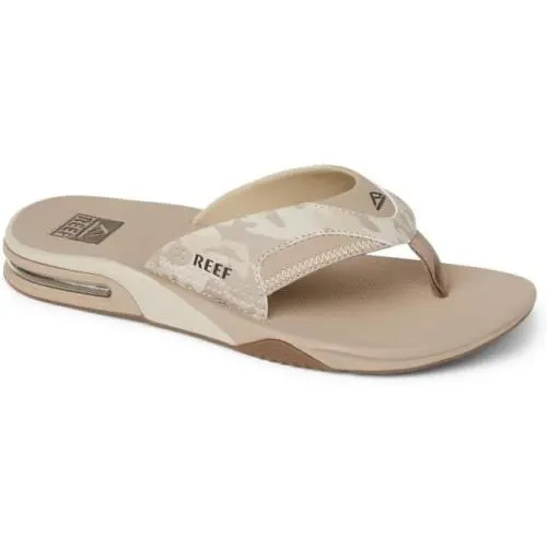 Men`s  Fanning High Arch Support Flip Flop Sandal CJ7610 Sand Camo by Reef