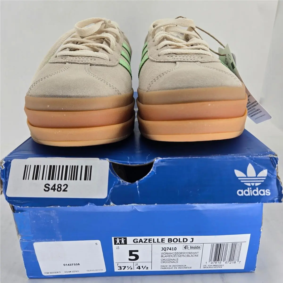 Adidas shoes - Gazelle Bold J - Gazelle Bold - White 4