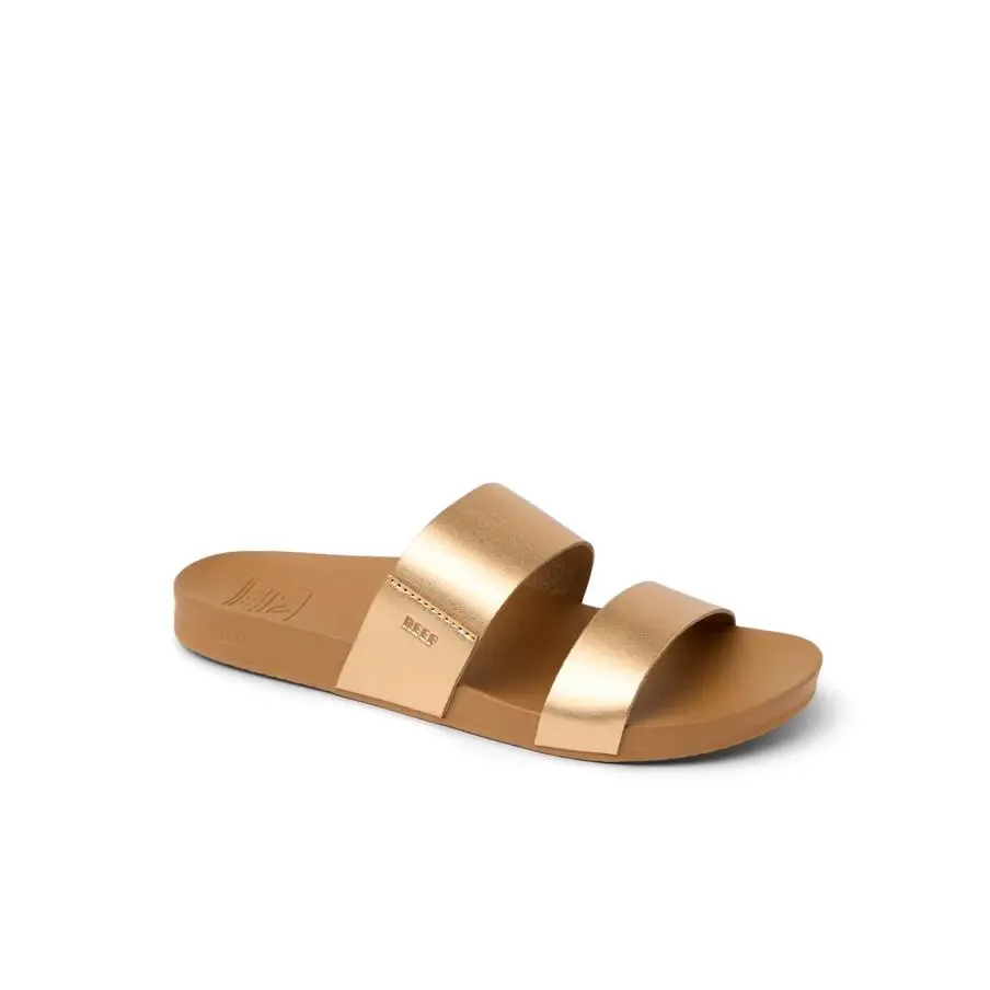 Cushion Vista Arch Support Double Strap Slide Sandal Sunset Bronze Women 10 by Reef