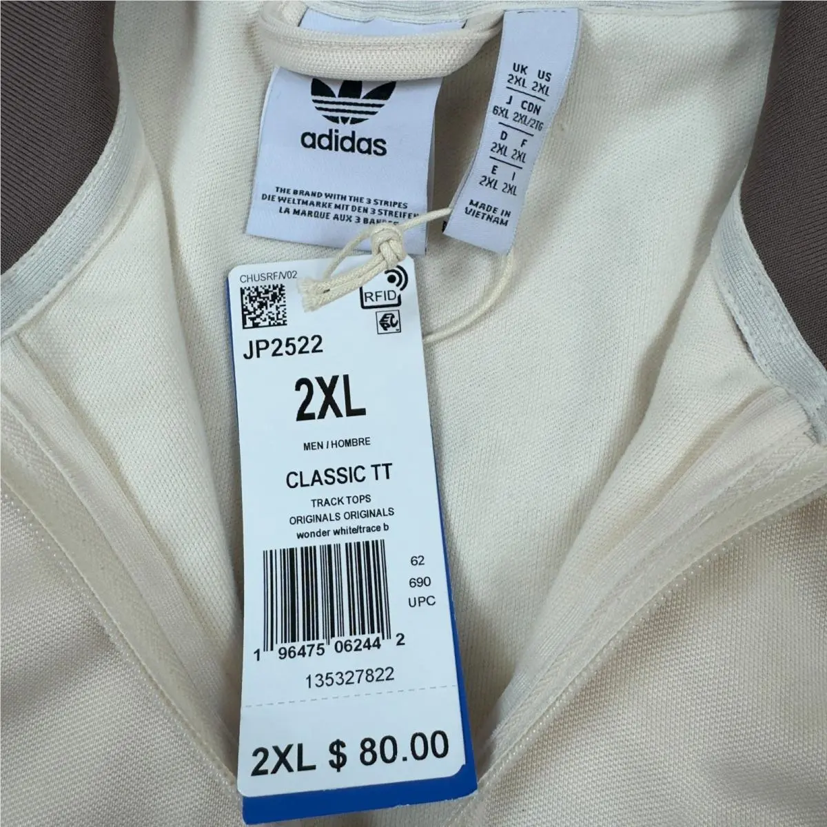 Adidas clothing - Adidas Beckenbauer - Beckenbauer - JP2522 - Ivory (UPC: 196475062442) 3
