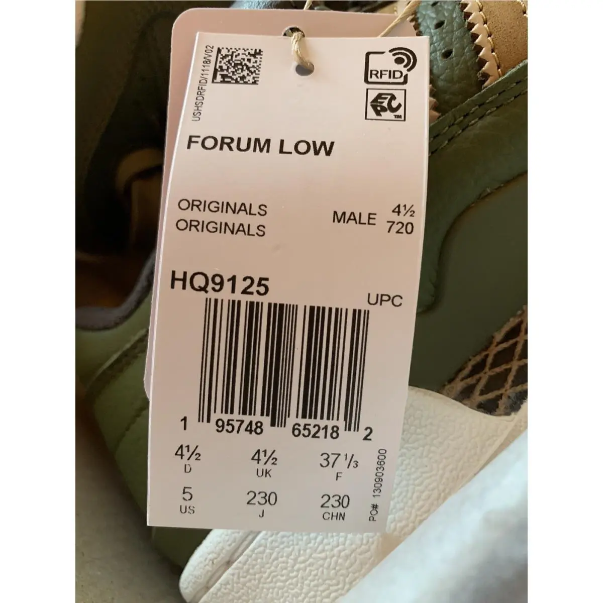 Adidas shoes - adidas Forum Low - Forum Low - HQ9125 - Green (UPC: 0195748652182) 7