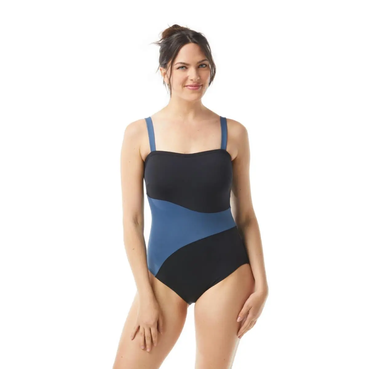 Coco  Curve Effect Colorblock Slimming One Piece Swimsuit L33107 Size 10/34C by Reef