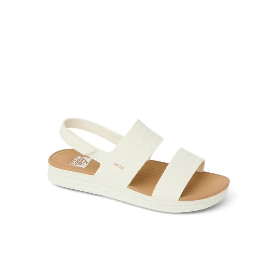 Vista Water Friendly Slingback Double Strap Sandals White Tan Women Size 10 by Reef
