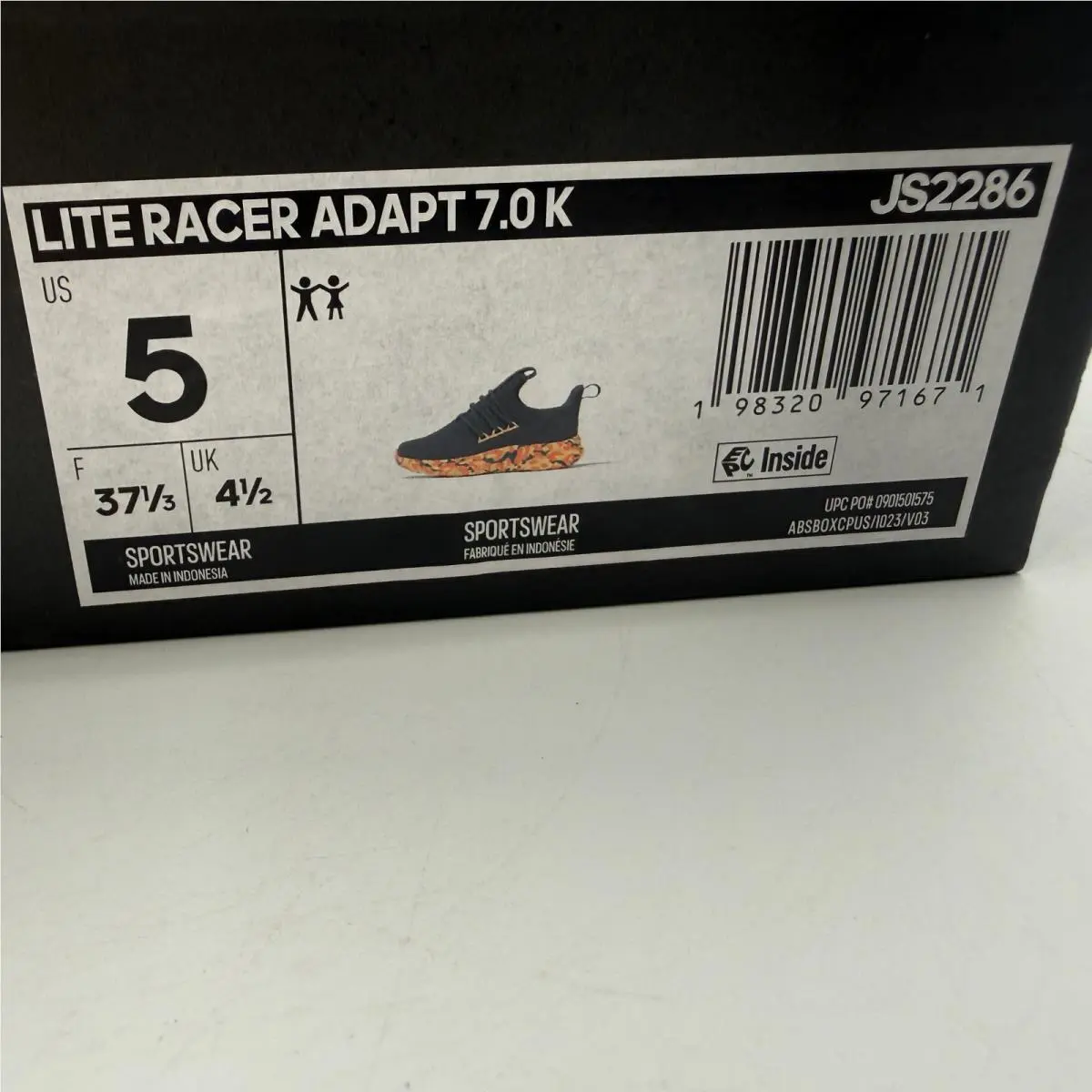 Adidas shoes - Lite Racer Adapt 7.0 K - Gray 0