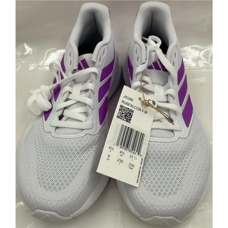 Adidas shoes - RUNFALCON 5 W - RUNFALCON - JR3089 - WHITE AND PURPLE (UPC: 195703351624) 1