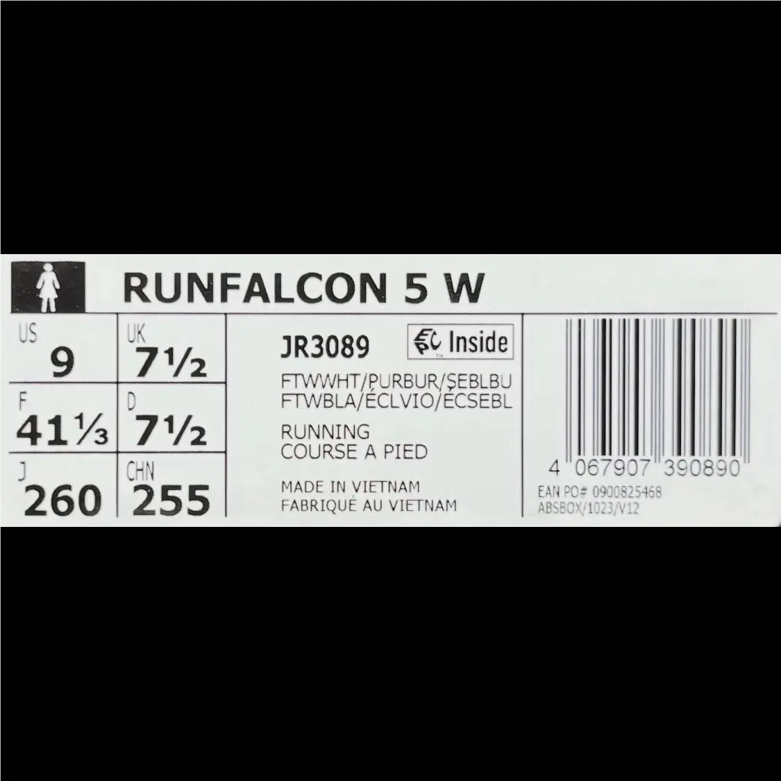 Adidas shoes - Adidas Runfalcon 5 - Runfalcon - JR3089 - Purple (UPC: 4067907390890) 8