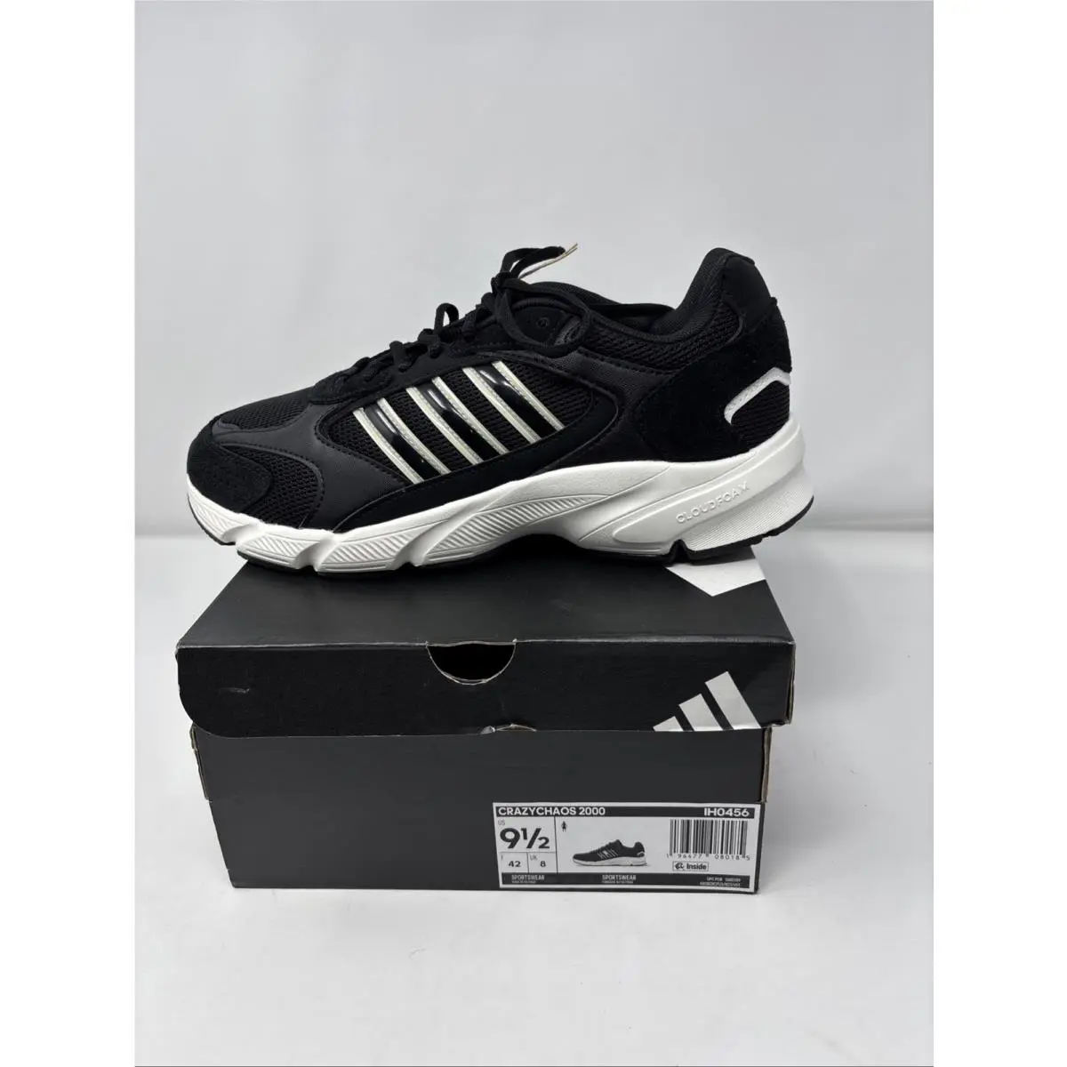 Adidas Crazychaos 2000 Sneaker W 9.5 Black Shoes-trainer Gym 3 Stripes IH0456