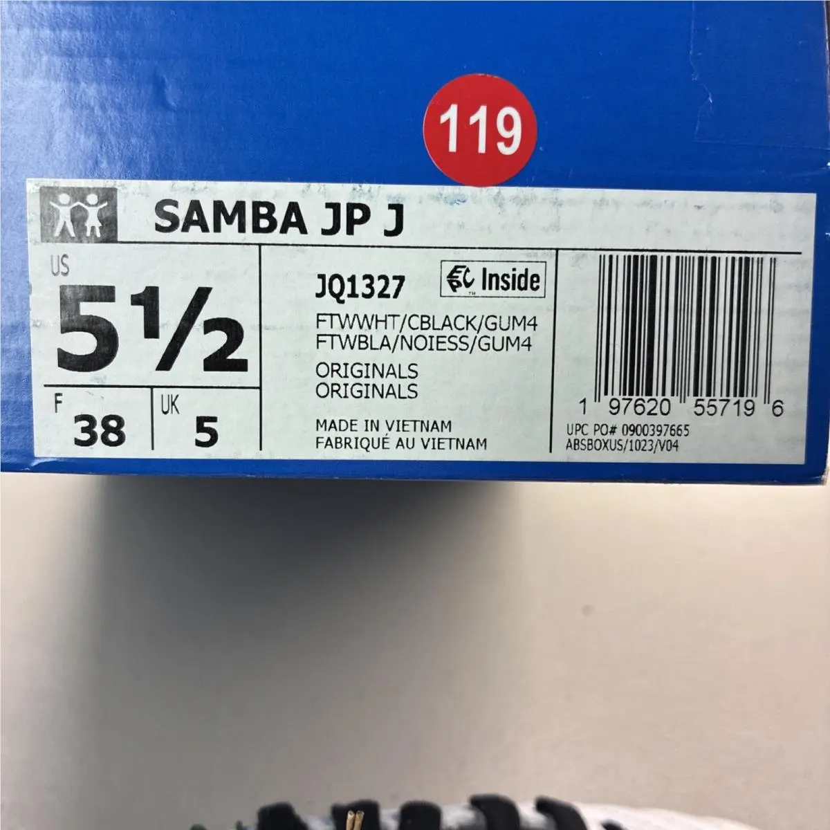 Adidas shoes - adidas Samba Jp Lace Up  Youth - JQ1327 - White 5
