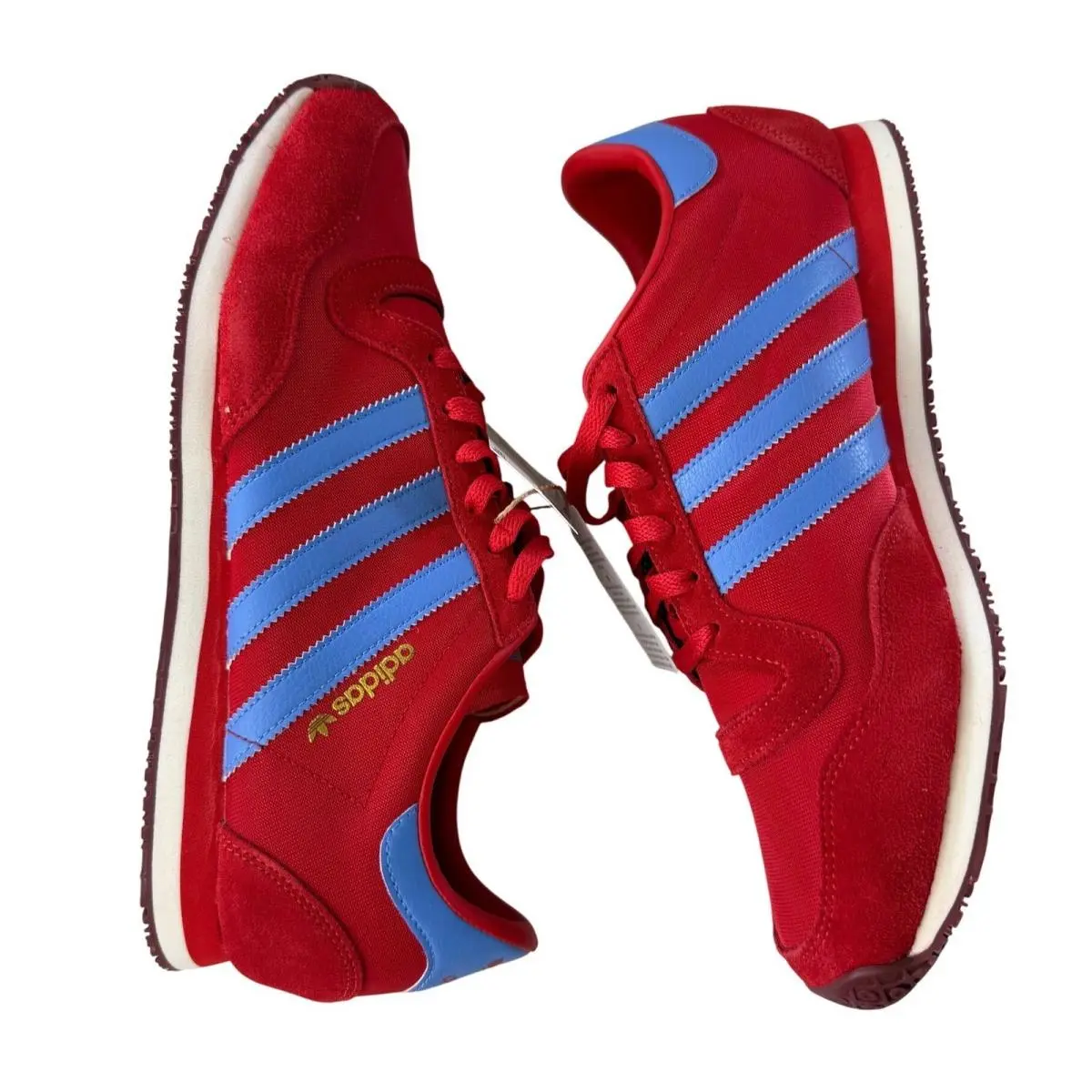 Adidas Originals Galaxy OG Red Blue Mens Running Sneakers JR1147 Size 11