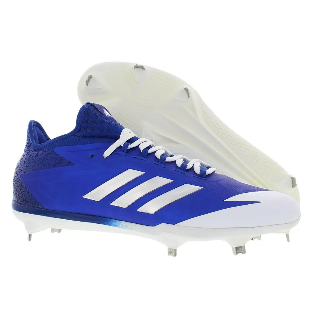 Adidas Adizero Afterburner 4 Mens Shoes Size 12 Color: Royal/silver - Royal/Silver, Main: Blue