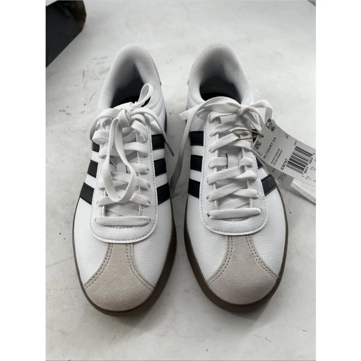 Adidas shoes - adidas Vl Court - Court - lD6285 - White/Black/Gum 1