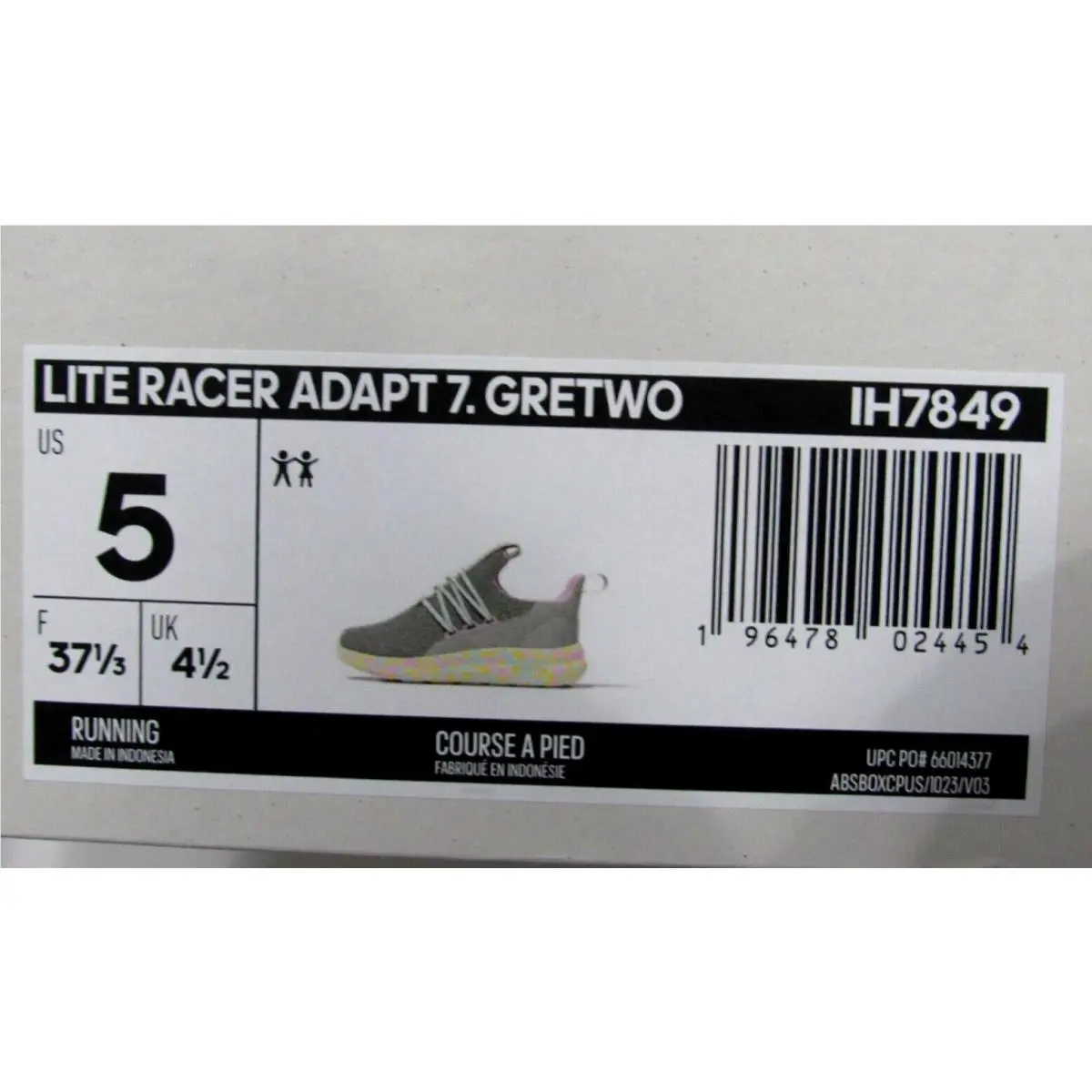 Adidas shoes - Adidas Lite Racer - Lite Racer - Gray (UPC: 196478024454) 2