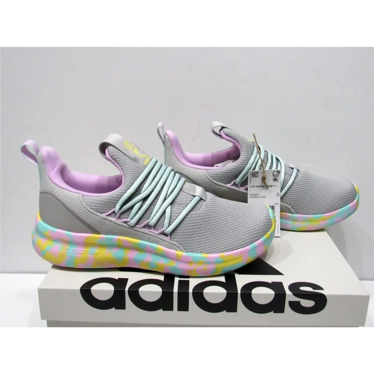 Adidas shoes - Adidas Lite Racer - Lite Racer - Gray (UPC: 196478024454) 5