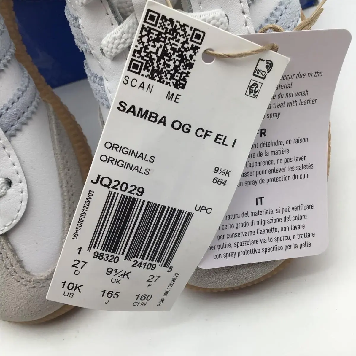 Adidas shoes - Samba OG CF EL I - White 4