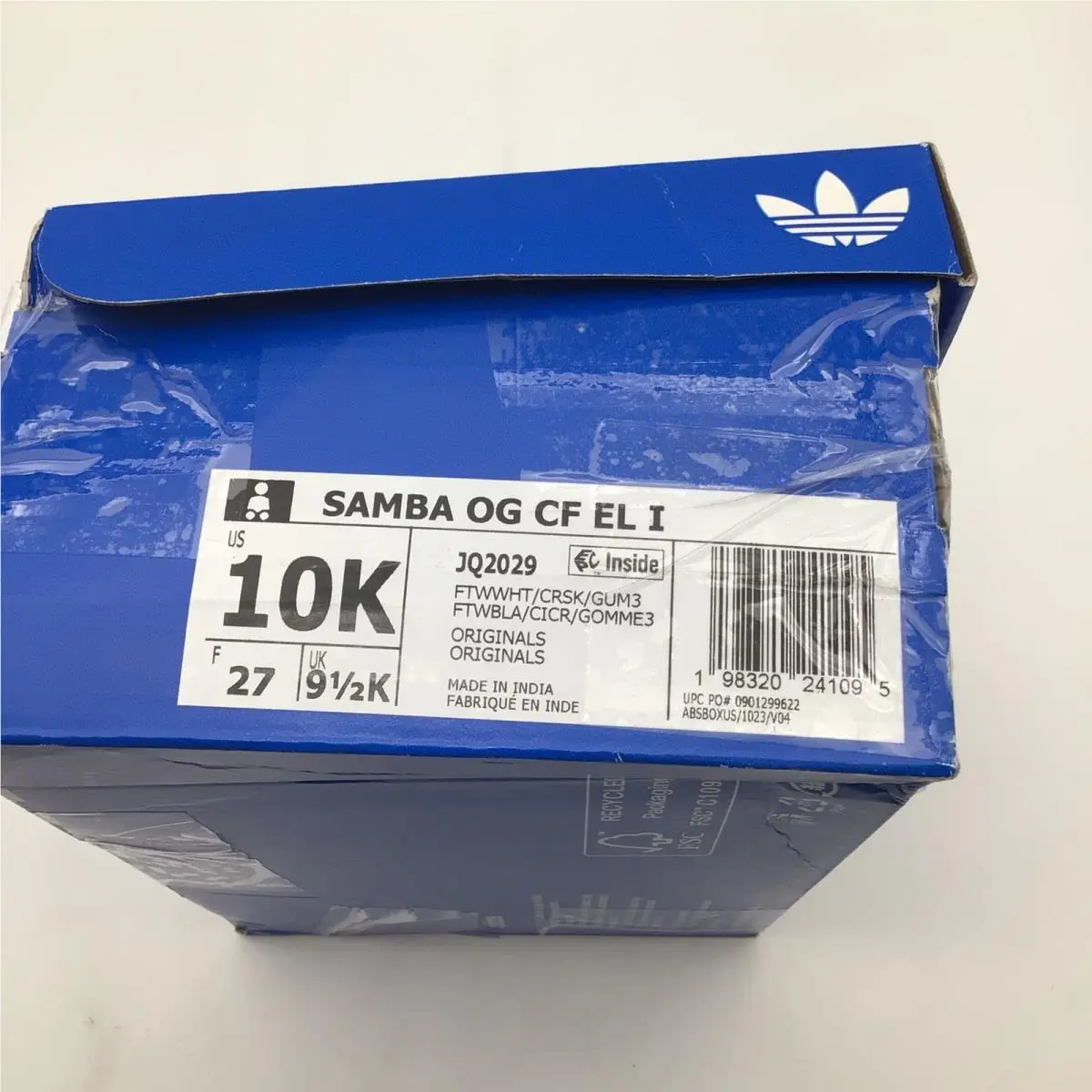 Adidas shoes - Samba OG CF EL I - White 5