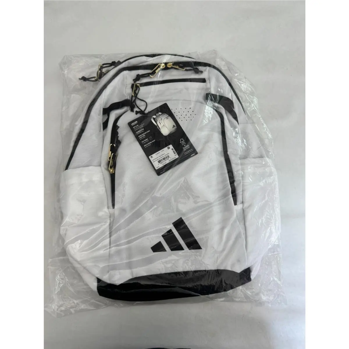 Adidas Defender 5 Travel Backpack White Metallic Black One Size Fits All