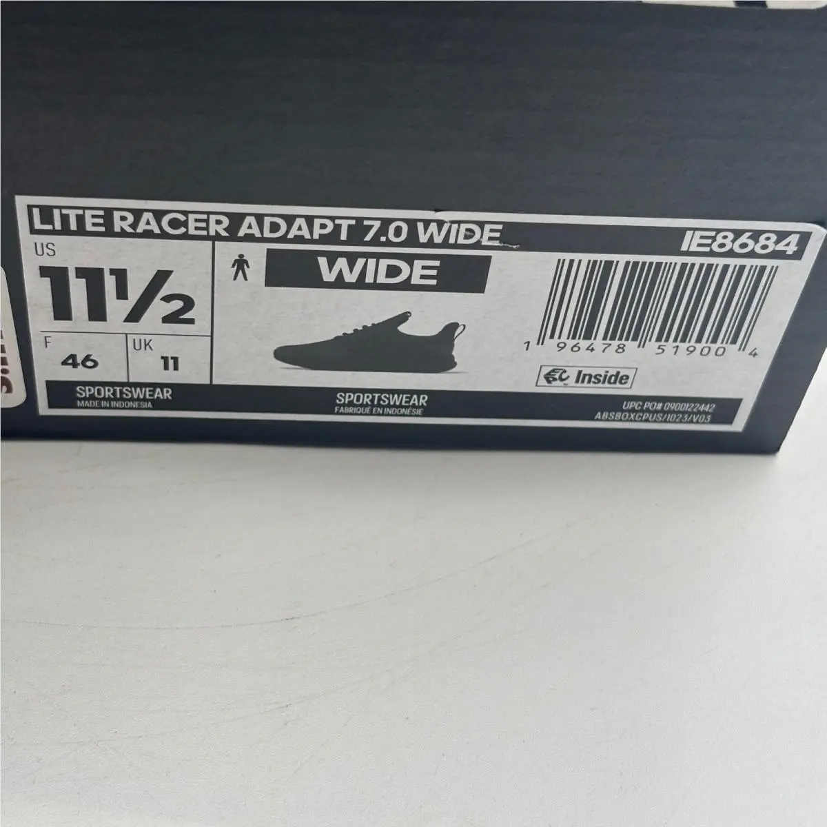 Adidas shoes - adidas Lite Racer Adapt 7.0 Wide - Black 5