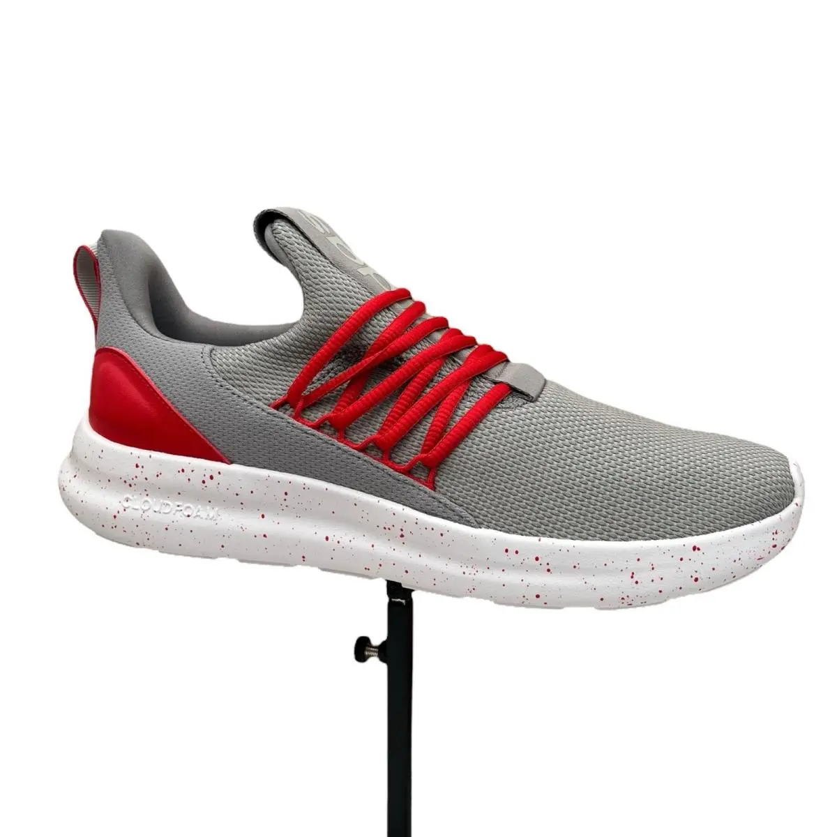 Adidas Lite Racer Adapt 7.0 Mens Slip-on Sneakers Size 11 Gray Red Scarlet White