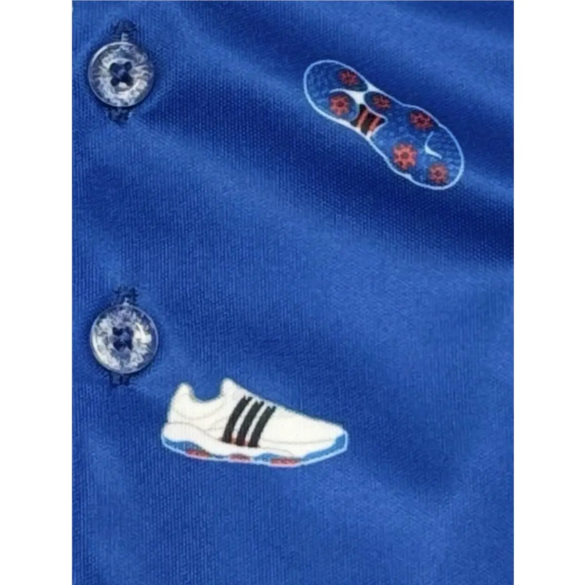 Adidas shoes - adidas Golf Polo - Golf Polo - Blue (UPC: 882882045481) 4