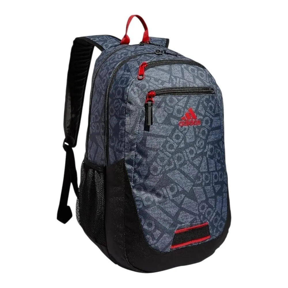 Adidas Young Creator Backpack Men OS Navy Blue Logo Print School Bag - Blue