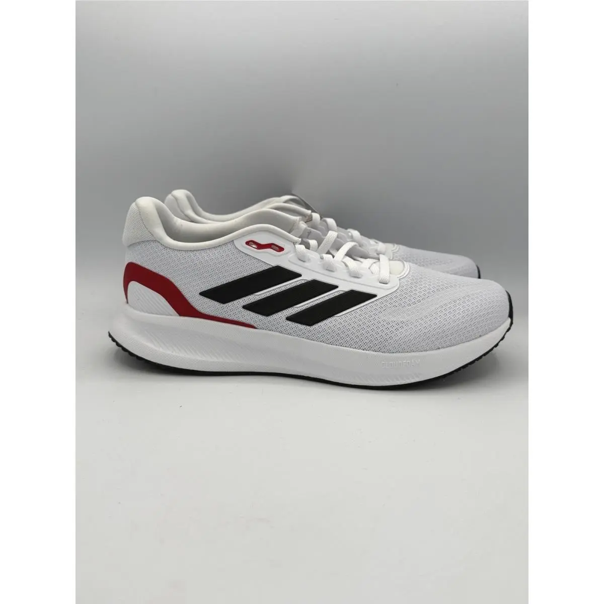 Adidas Runfalcon 5 Running Shoes Mens Size 8 White Black Red IE8818 Sneakers