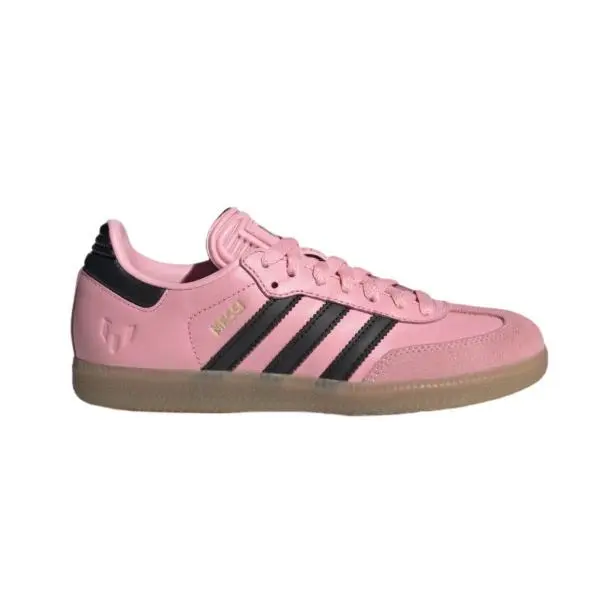 Adidas Samba Messi J JR0424 Pink Black Gum Soccer Shoes Youth 5.5Y