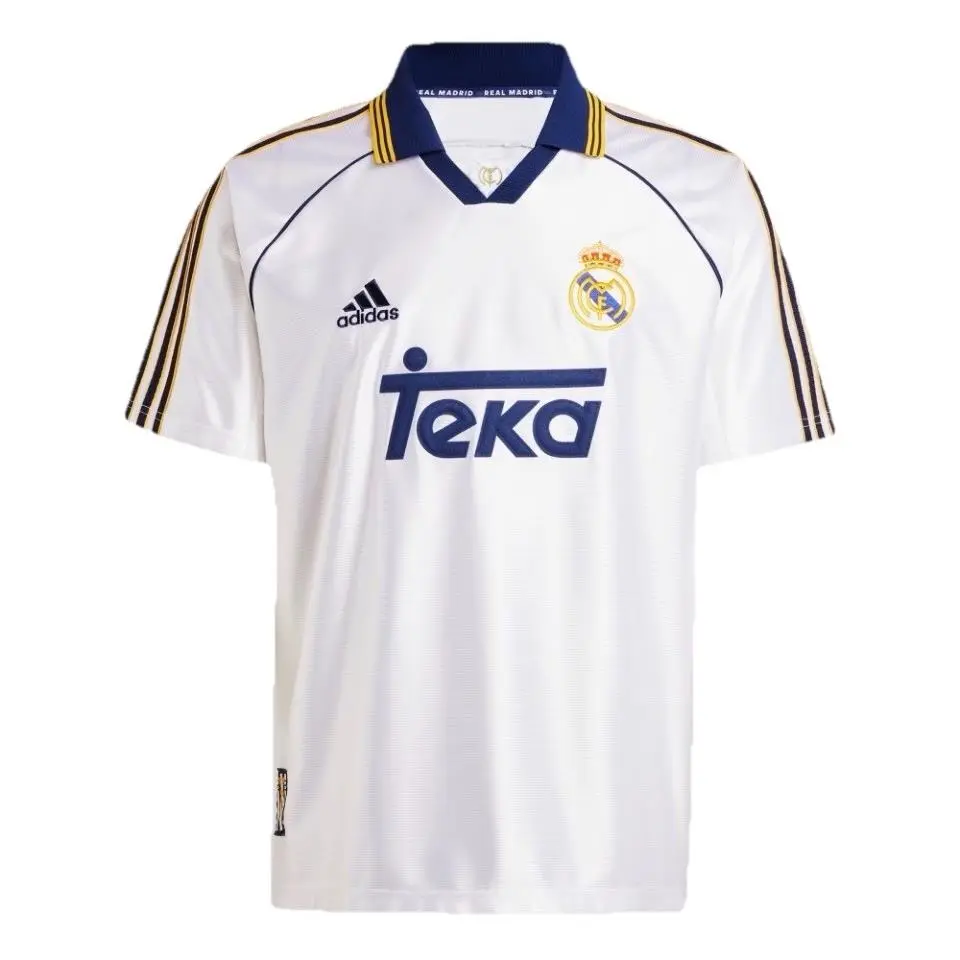 Adidas Real Madrid Mens Medium Home Jersey 99 Teka White