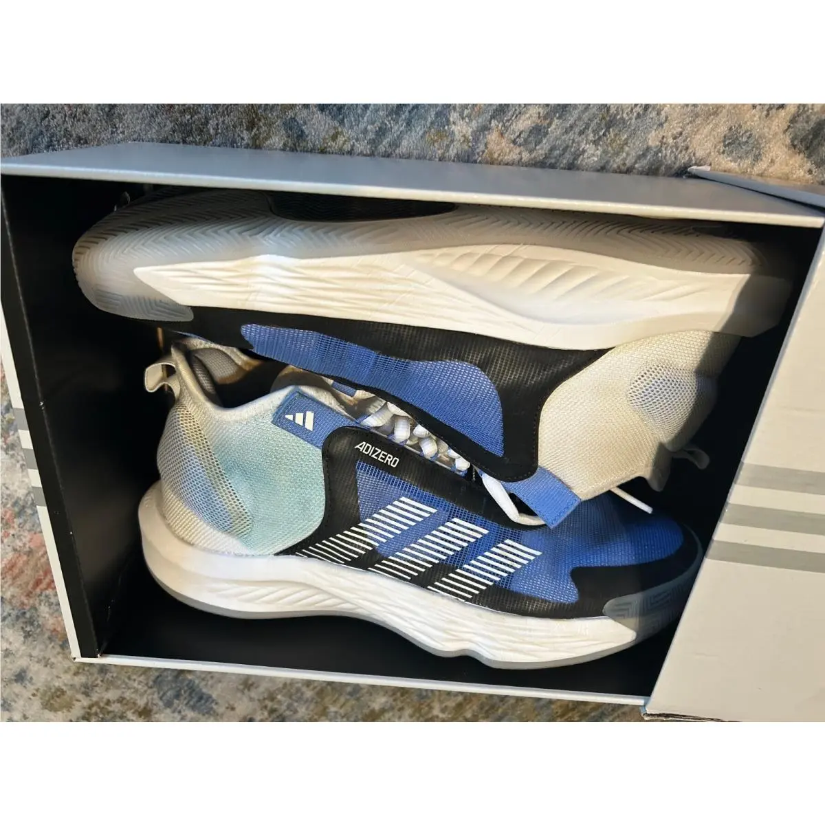 Adidas shoes - adidas Adizero Select - Adizero Select - IE9266 - Blue Fusion /black/White 4