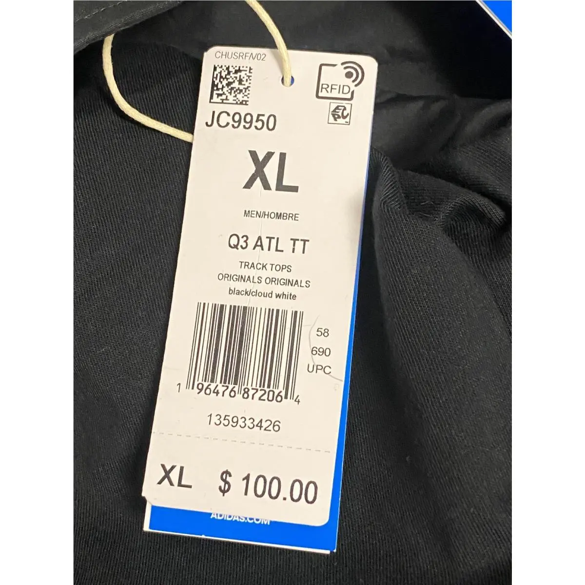 Adidas clothing - RN 88387 CA# 40912 - JC9950 - Black (UPC: 196476872064) 10