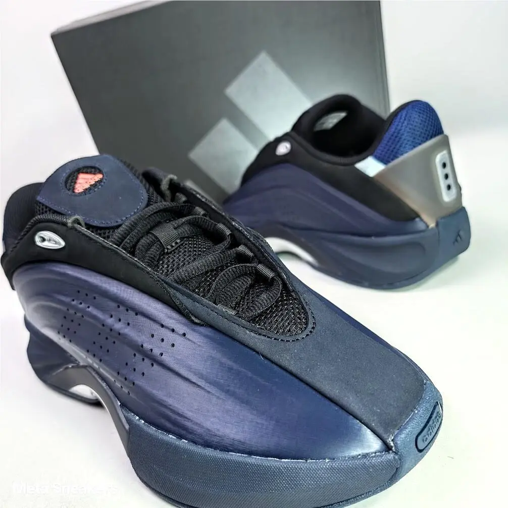 Adidas US 12 Men`s Blue Black Silver Retro Basketball Nova Iiinfinity ID3972